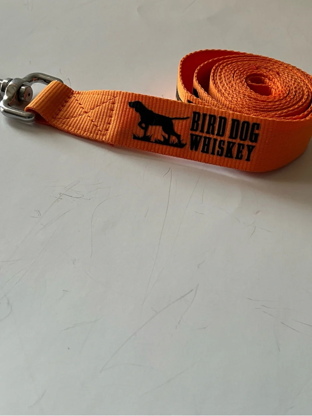 Bird Dog Whiskey Dog Leash Orange 6ft Long